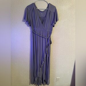 Isabel Maternity by Ingrid & Isabel Lavender/Blue High Low Dress